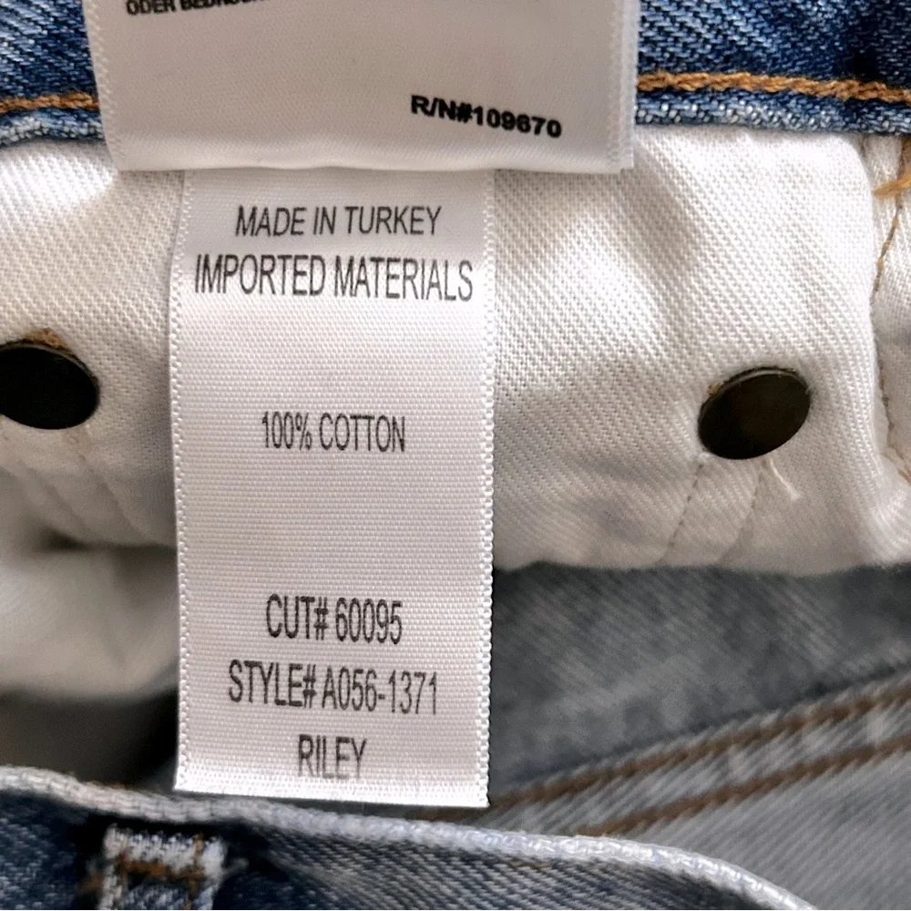 Agolde High Rise Straight Leg Distressed Jeans - Picture 5 of 11